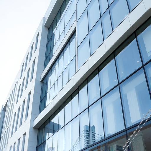 Stunning architectural photography highlighting the design and details of a modern office building.